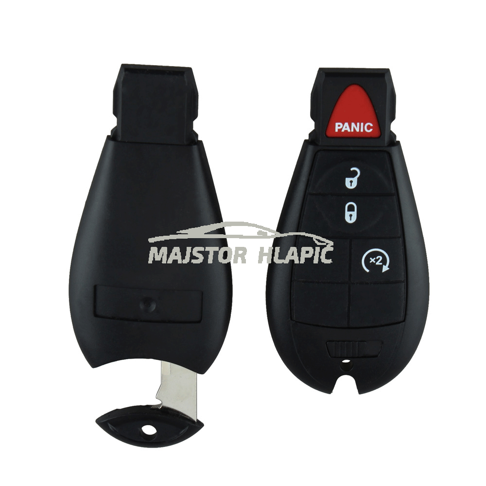 Chrysler ključ s daljinskim upravljačem, 3+1gumb, 433Mhz 