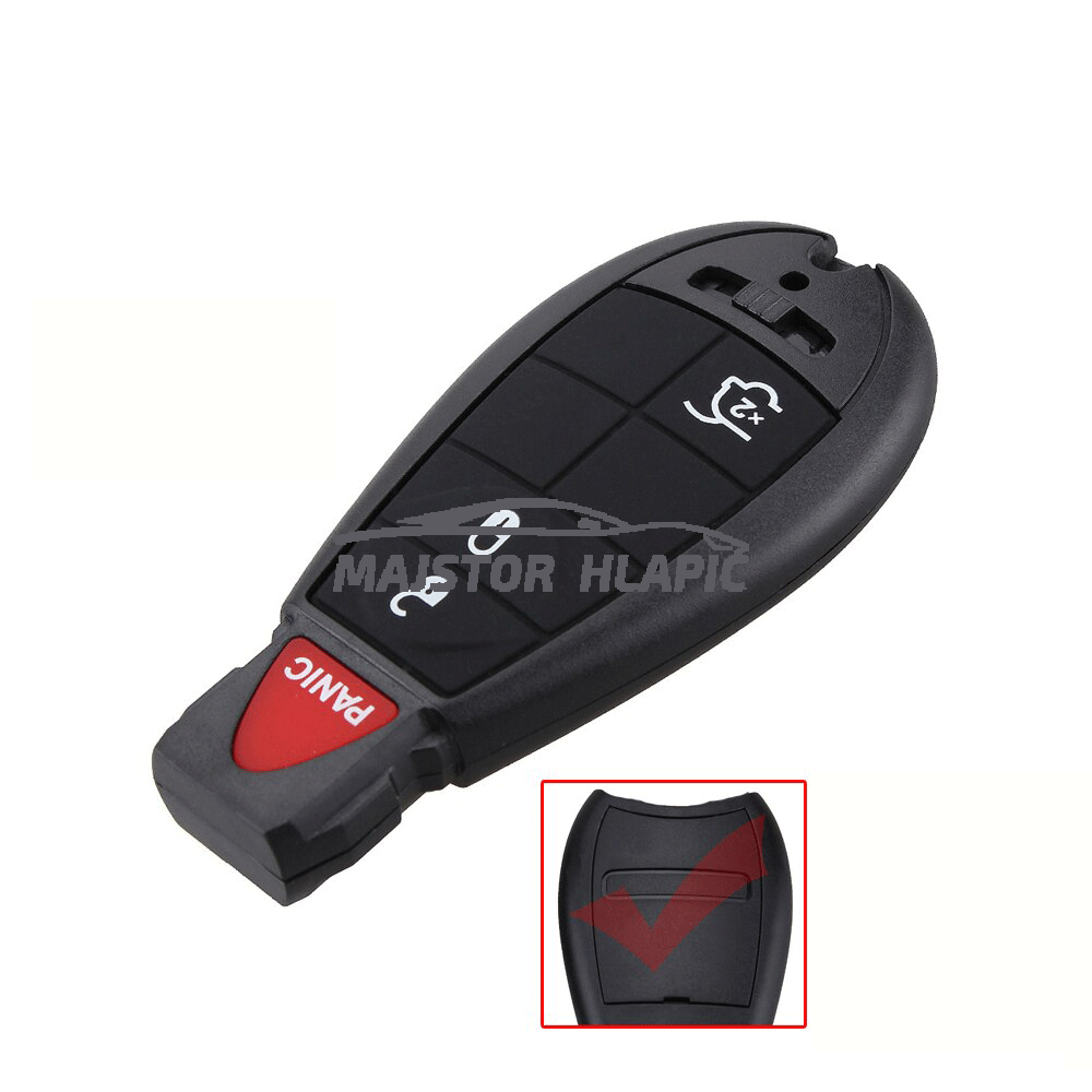 Chrysler ključ s daljinskim upravljačem, 3+1gumb, 433Mhz 