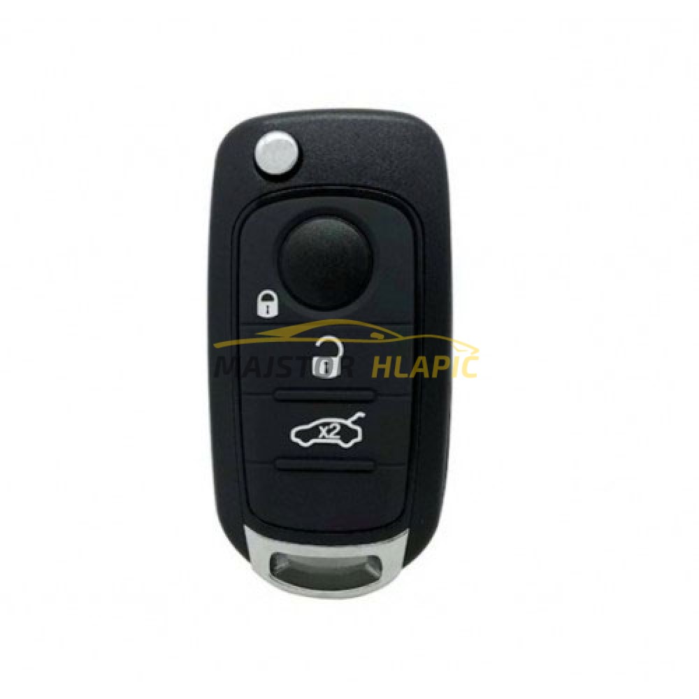 Fiat Egea 500X, daljinski upravljač s preklopnim kućištem, 3 gumba, Megamos AES 433mhz